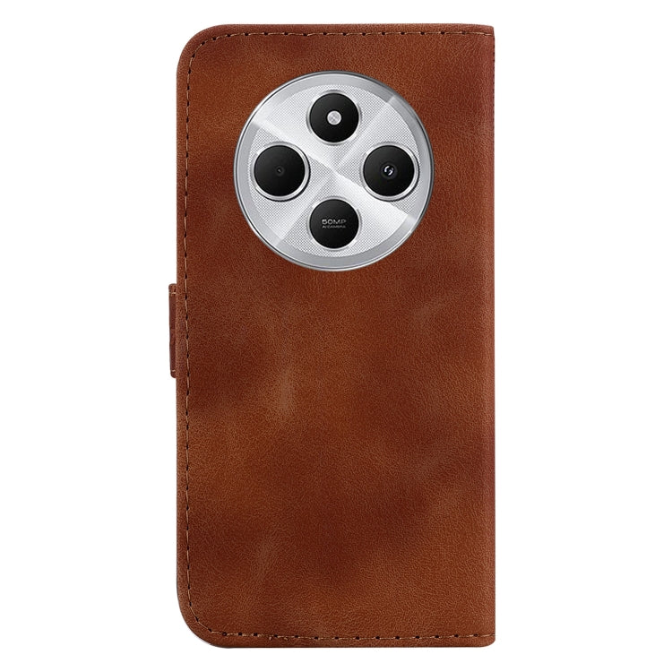 For Redmi 14C 4G Seven-shaped Embossed Leather Phone Case