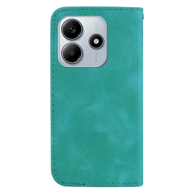 For Redmi Note 14 5G Seven-shaped Embossed Leather Phone Case