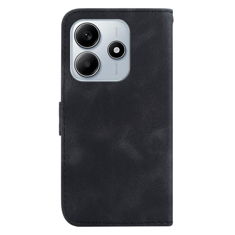 For Redmi Note 14 5G Seven-shaped Embossed Leather Phone Case