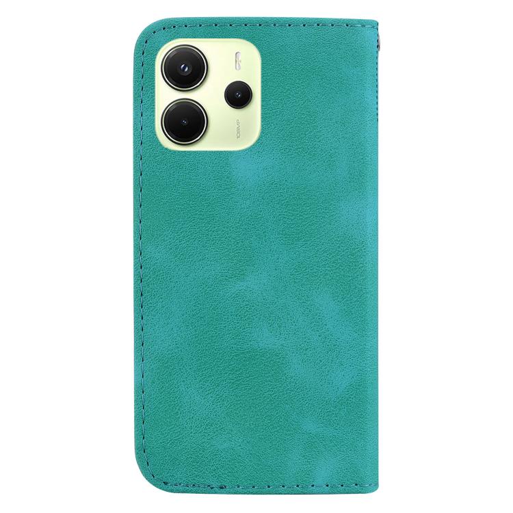 For Redmi Note 14 4G 163.25mm Seven-shaped Embossed Leather Phone Case