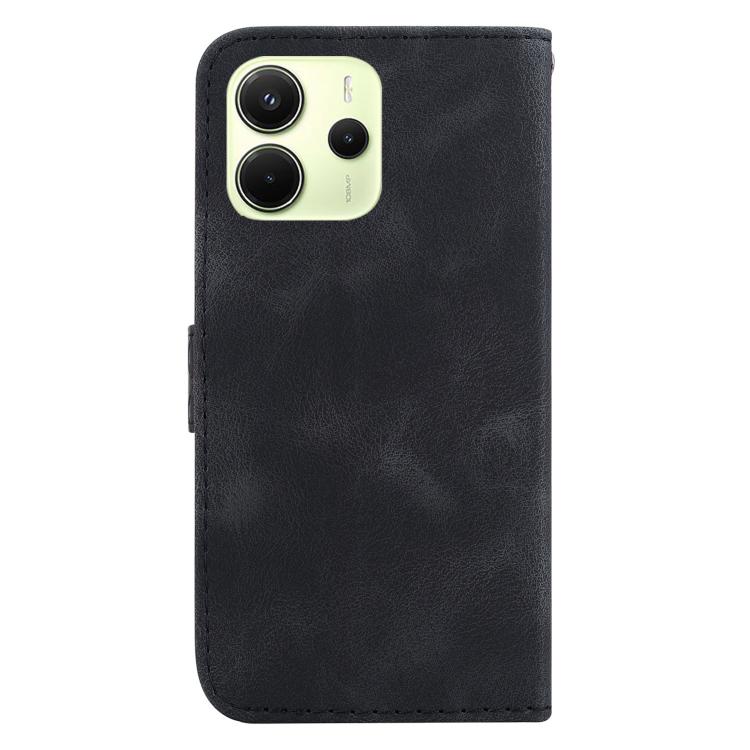 For Redmi Note 14 4G 163.25mm Seven-shaped Embossed Leather Phone Case