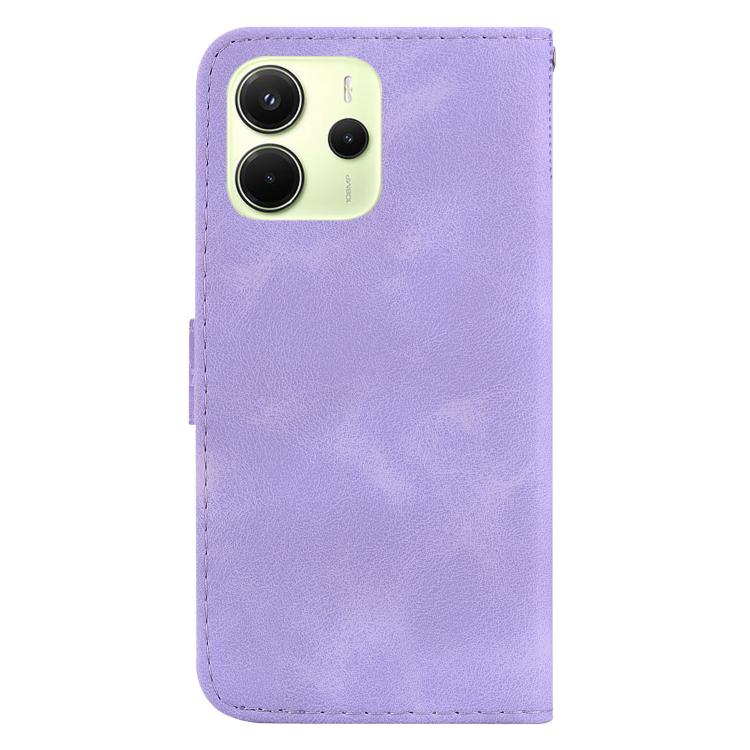 For Redmi Note 14 4G 164.84mm Seven-shaped Embossed Leather Phone Case