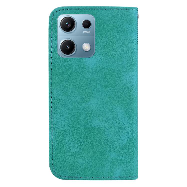 For Redmi Note 14S 4G Seven-shaped Embossed Leather Phone Case