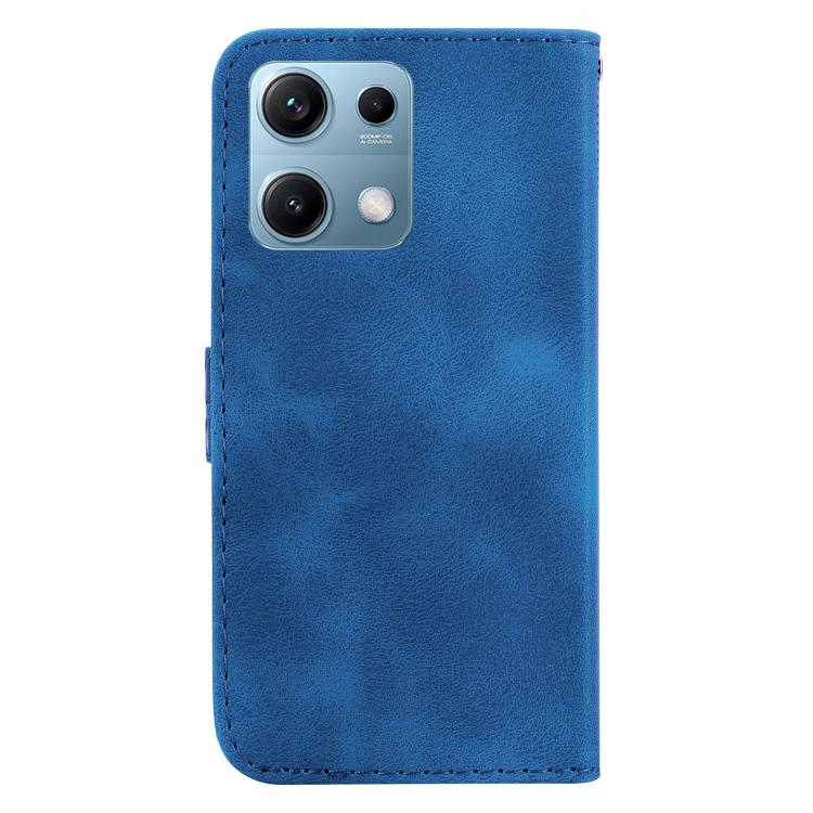 For Redmi Note 14S 4G Seven-shaped Embossed Leather Phone Case