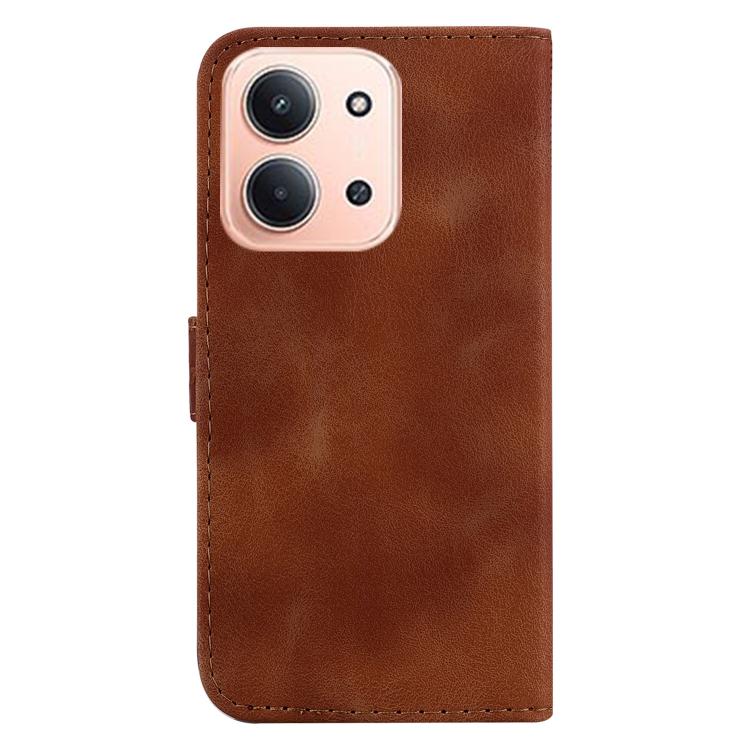 For Redmi 15C 5G / 4G EU 173mm / Poco C85 5G Seven-shaped Embossed Leather Phone Case