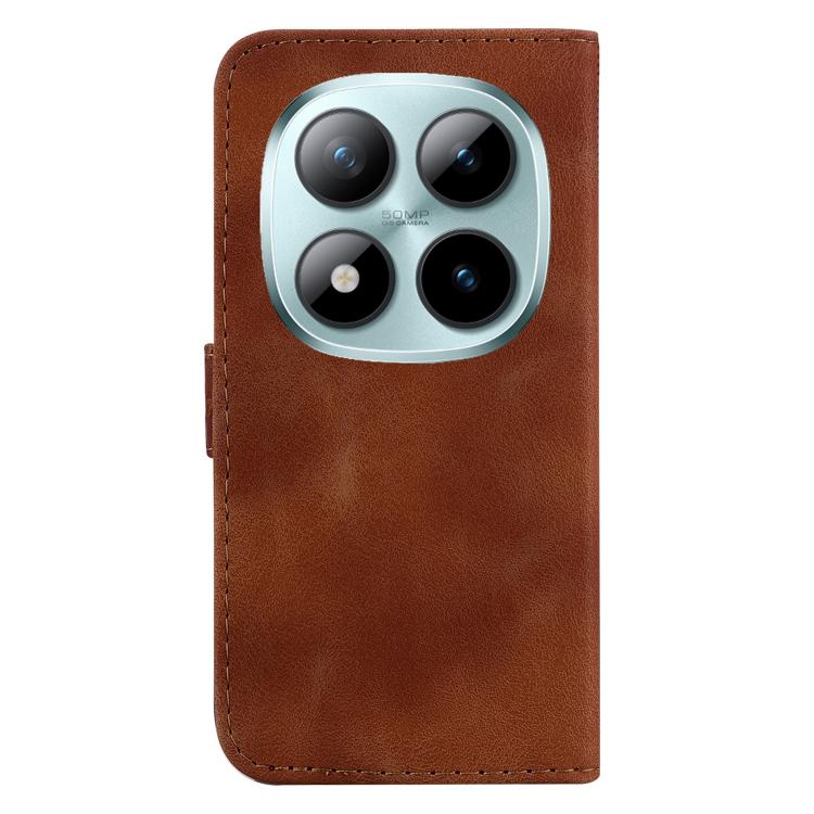 For Redmi Note 15 Pro+ 5G 163.3mm / Poco M8 Pro 5G Seven-shaped Embossed Leather Phone Case