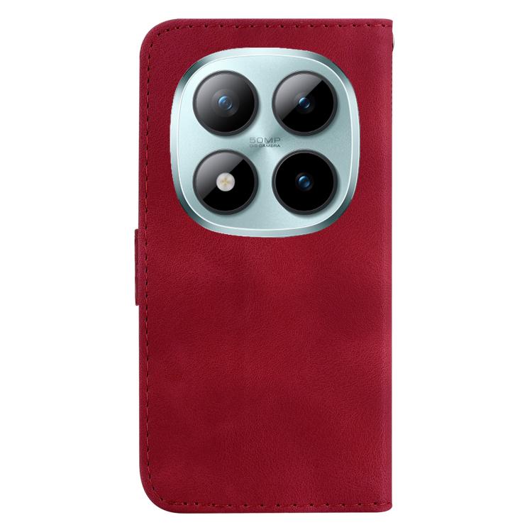 For Redmi Note 15 Pro+ 5G 163.3mm / Poco M8 Pro 5G Seven-shaped Embossed Leather Phone Case