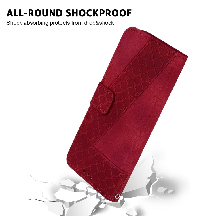 For Xiaomi Poco F6 Pro Seven-shaped Embossed Leather Phone Case
