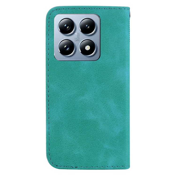 For Xiaomi 14T Pro Seven-shaped Embossed Leather Phone Case