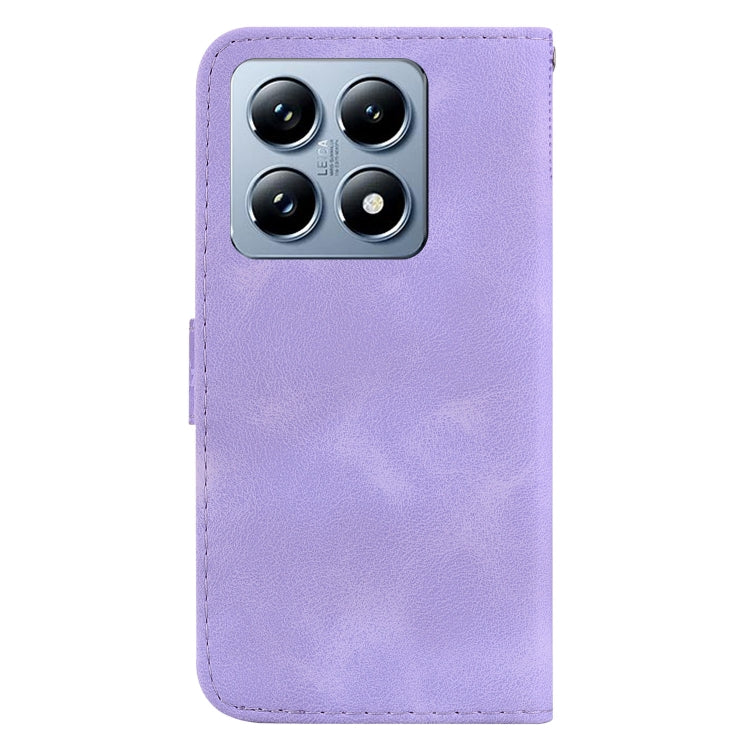 For Xiaomi 14T Pro Seven-shaped Embossed Leather Phone Case
