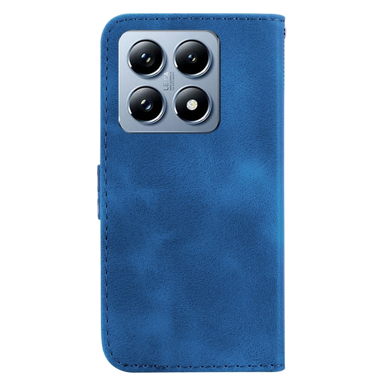 For Xiaomi 14T Pro Seven-shaped Embossed Leather Phone Case