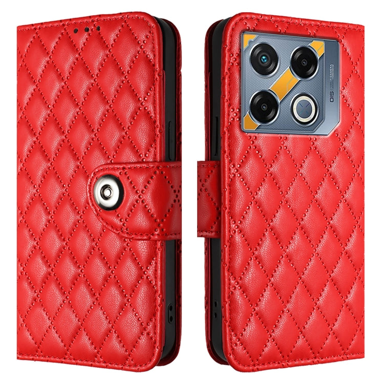 For Infinix GT 20 Pro X6871 Rhombic Texture Flip Leather Phone Case with Lanyard