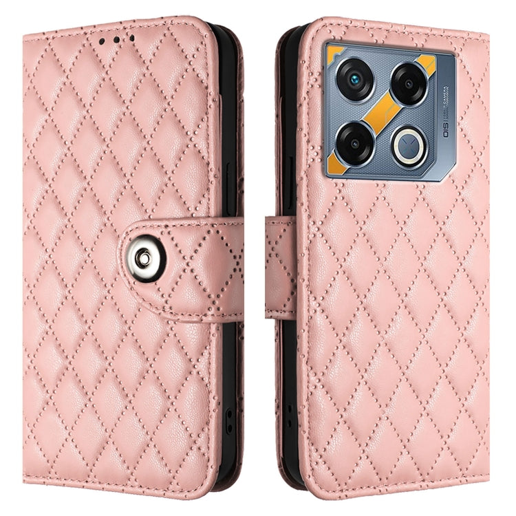 For Infinix GT 20 Pro X6871 Rhombic Texture Flip Leather Phone Case with Lanyard