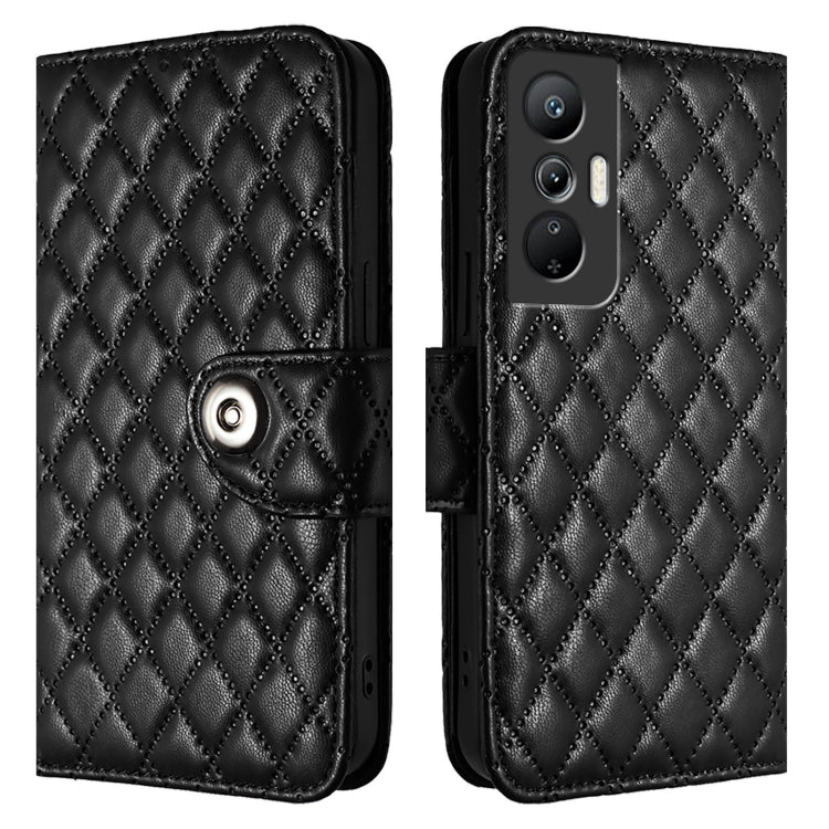 For Infinix Hot 20S / Hot 20 Pro Rhombic Texture Flip Leather Phone Case with Lanyard