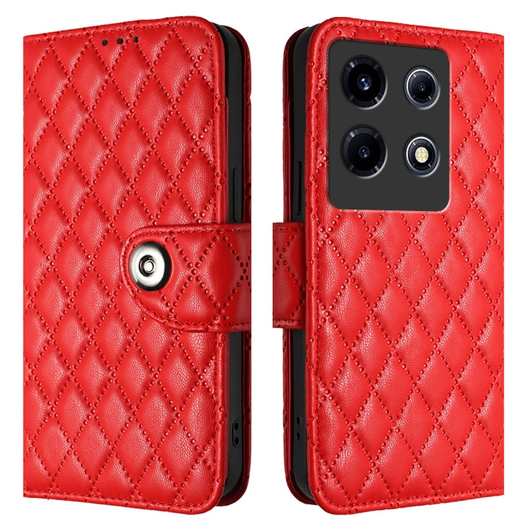 For Infinix Note 30 VIP Rhombic Texture Flip Leather Phone Case with Lanyard