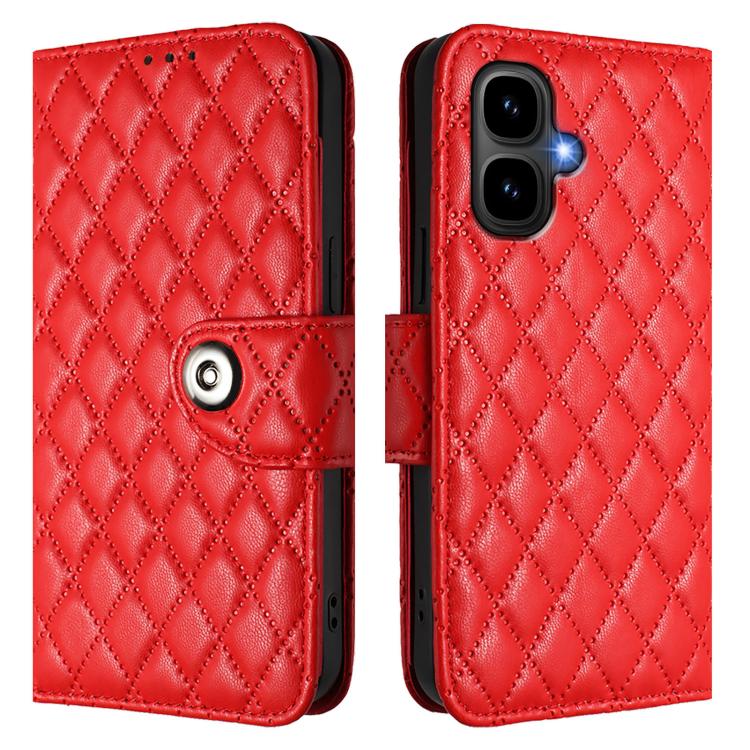 For Infinix Smart 10 4G / Tecno Pop 10 Rhombic Texture Flip Leather Phone Case with Lanyard