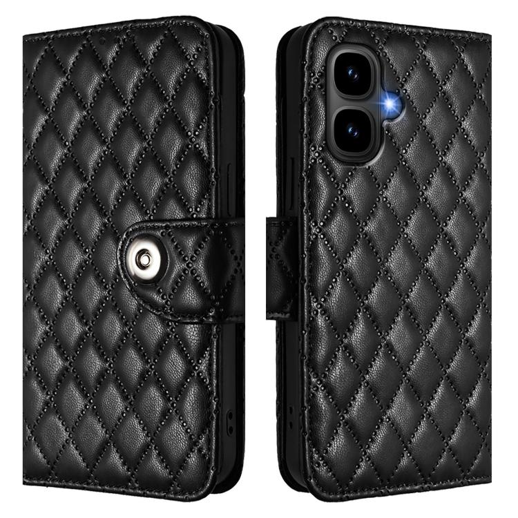 For Infinix Smart 10 4G / Tecno Pop 10 Rhombic Texture Flip Leather Phone Case with Lanyard