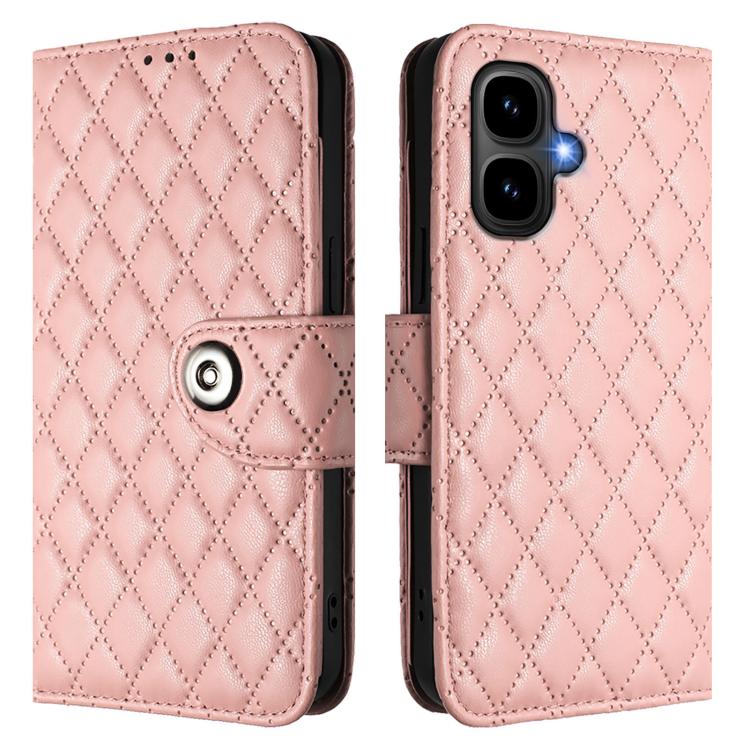 For Infinix Smart 10 4G / Tecno Pop 10 Rhombic Texture Flip Leather Phone Case with Lanyard