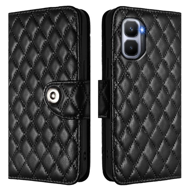 For Infinix GT 50 Pro 5G Rhombic Texture Flip Leather Phone Case with Lanyard