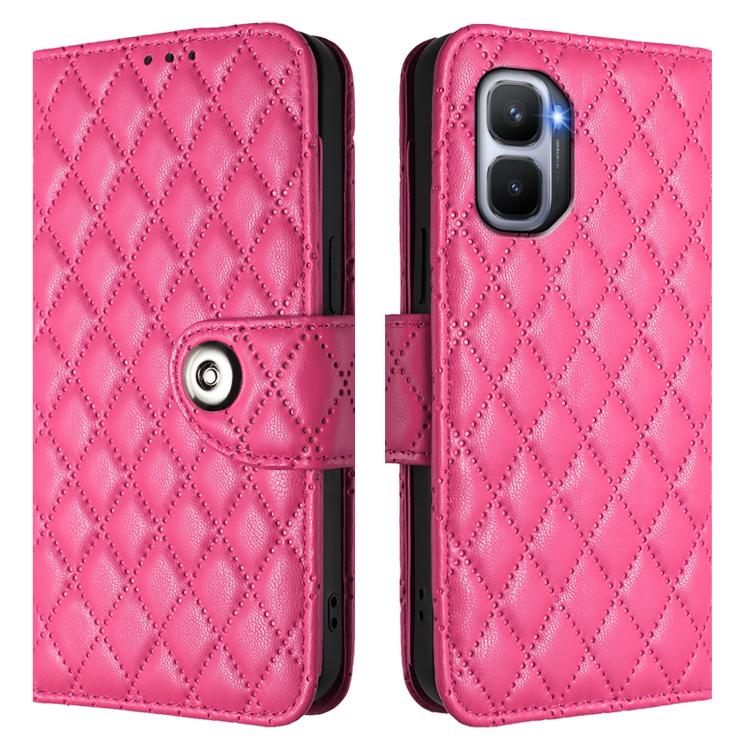 For Infinix GT 50 Pro 5G Rhombic Texture Flip Leather Phone Case with Lanyard