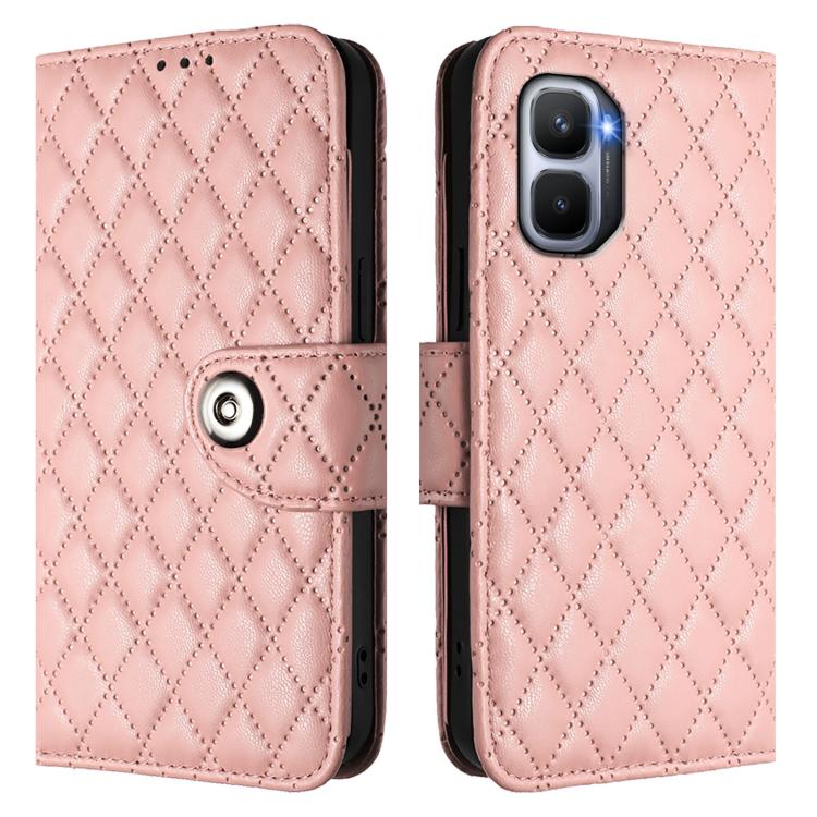 For Infinix GT 50 Pro 5G Rhombic Texture Flip Leather Phone Case with Lanyard