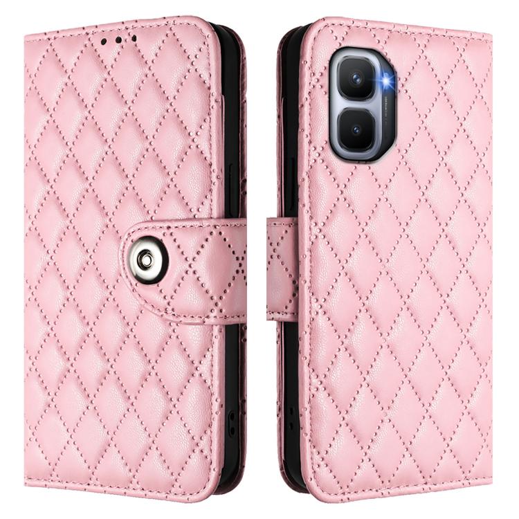 For Infinix GT 50 Pro 5G Rhombic Texture Flip Leather Phone Case with Lanyard