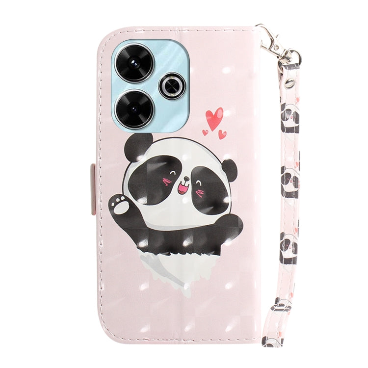 For Xiaomi Poco M6 4G 3D Colored Flip Leather Phone Case