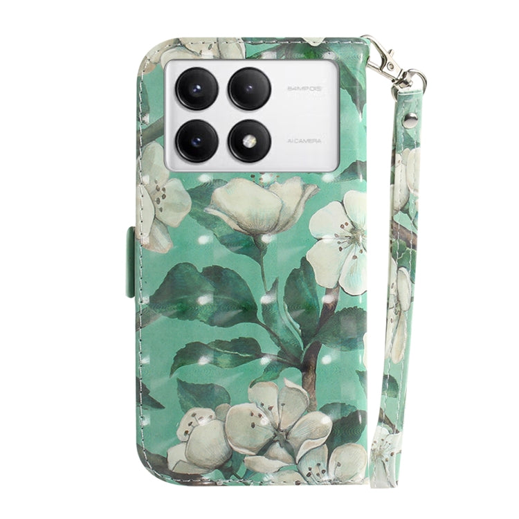 For Xiaomi Poco F6 Pro 3D Colored Flip Leather Phone Case