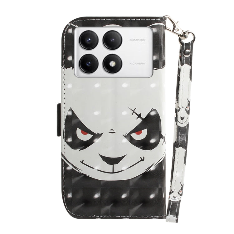 For Xiaomi Poco F6 Pro 3D Colored Flip Leather Phone Case