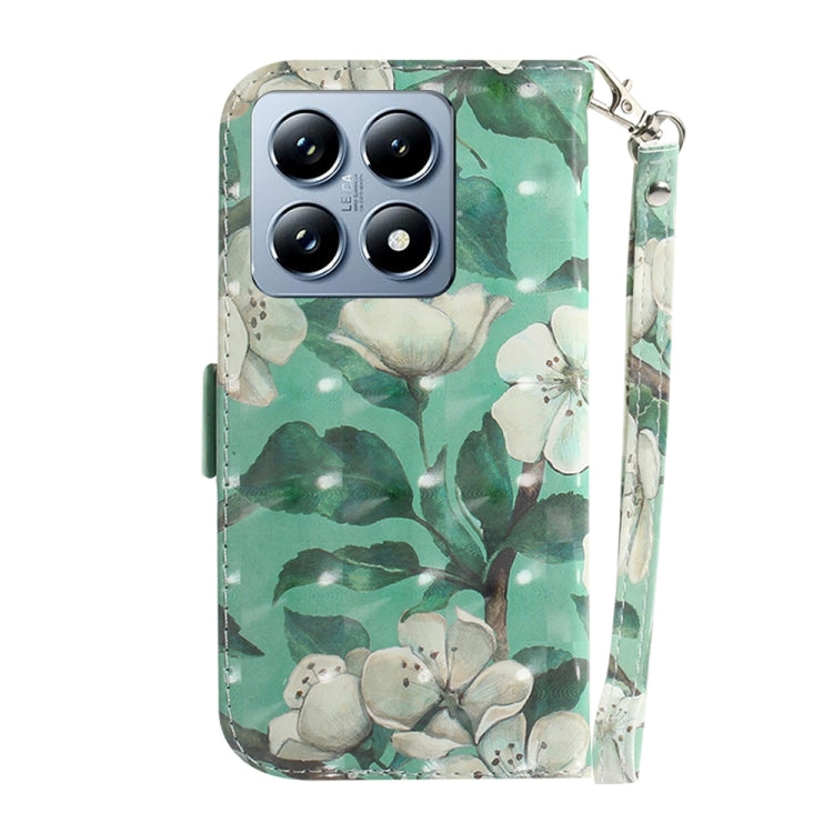 For Xiaomi 14T 3D Colored Flip Leather Phone Case