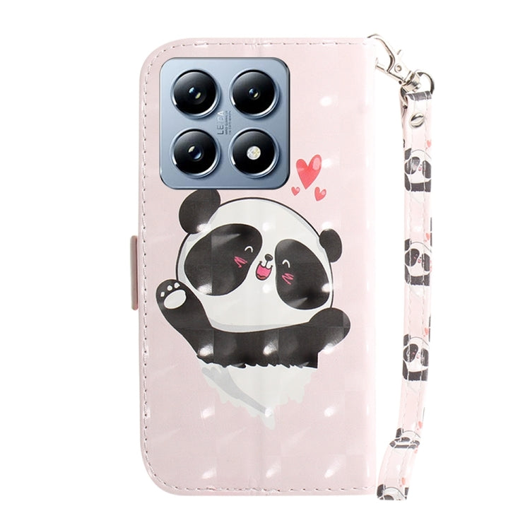 For Xiaomi 14T Pro 3D Colored Flip Leather Phone Case