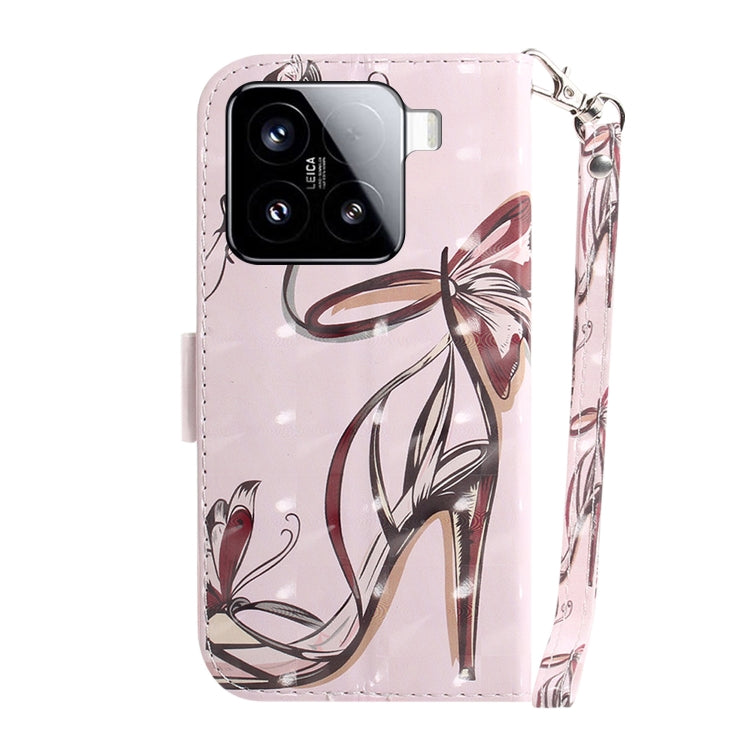 For Xiaomi 15 3D Colored Flip Leather Phone Case