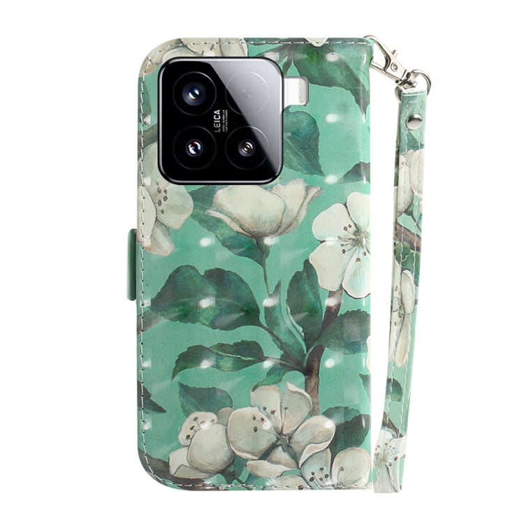 For Xiaomi 15 3D Colored Flip Leather Phone Case