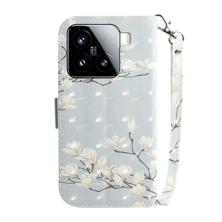 For Xiaomi 15 3D Colored Flip Leather Phone Case