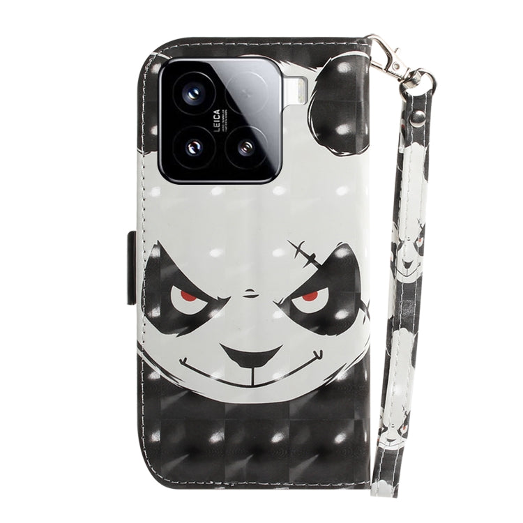For Xiaomi 15 3D Colored Flip Leather Phone Case