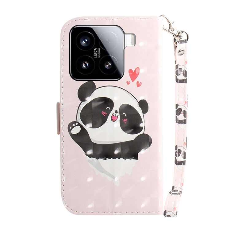 For Xiaomi 15 3D Colored Flip Leather Phone Case