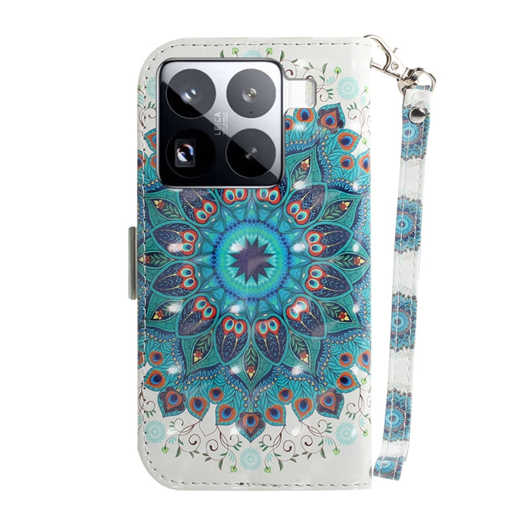 For Xiaomi 15 Pro 3D Colored Flip Leather Phone Case