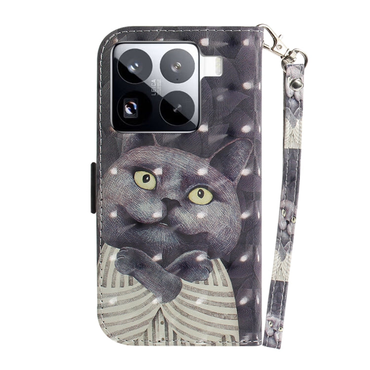 For Xiaomi 15 Pro 3D Colored Flip Leather Phone Case