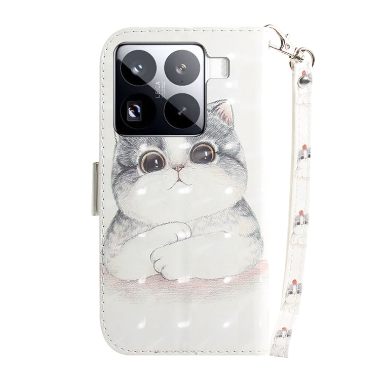 For Xiaomi 15 Pro 3D Colored Flip Leather Phone Case