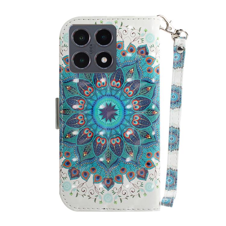 For Xiaomi 15T 5G 3D Colored Flip Leather Phone Case
