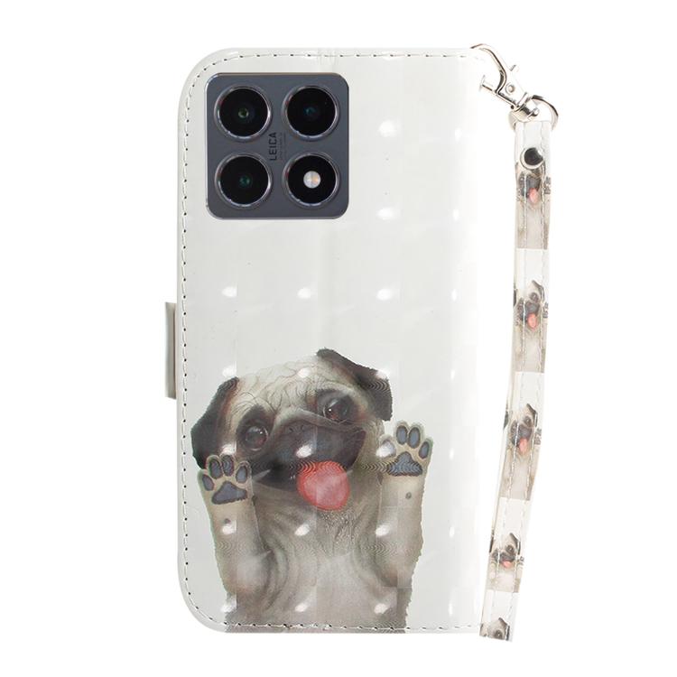 For Xiaomi 15T 5G 3D Colored Flip Leather Phone Case