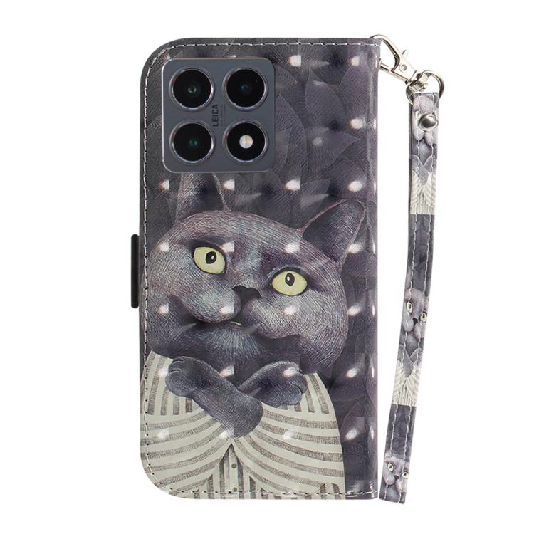 For Xiaomi 15T 5G 3D Colored Flip Leather Phone Case