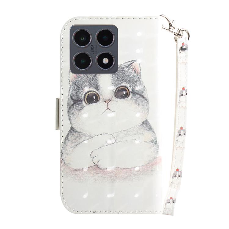 For Xiaomi 15T 5G 3D Colored Flip Leather Phone Case