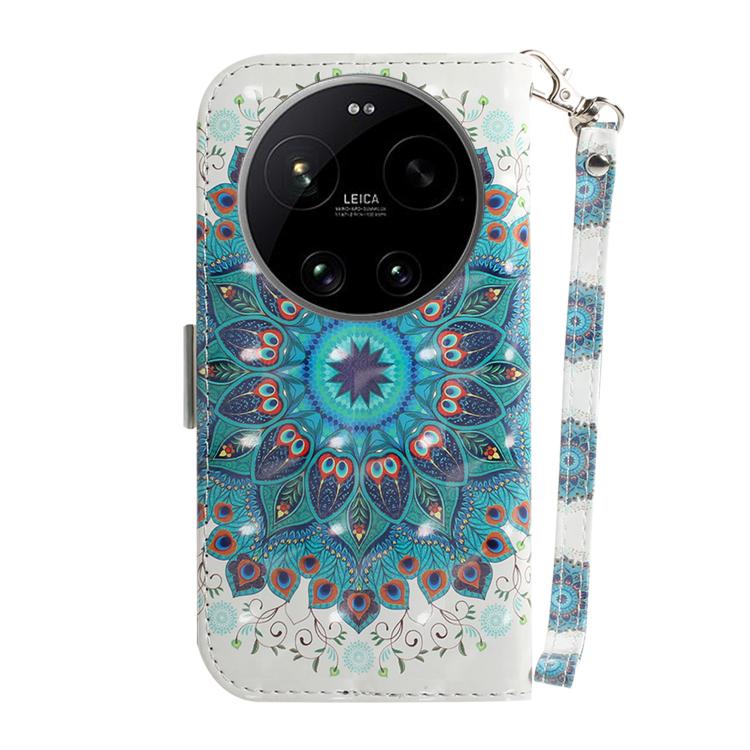 For Xiaomi 17 Ultra 3D Colored Flip Leather Phone Case