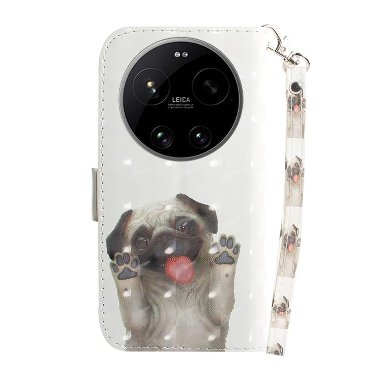 For Xiaomi 17 Ultra 3D Colored Flip Leather Phone Case