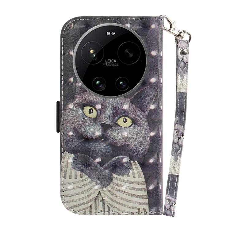 For Xiaomi 17 Ultra 3D Colored Flip Leather Phone Case