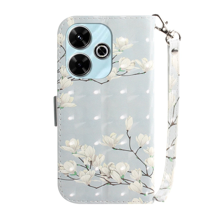 For Xiaomi Redmi 13 4G 3D Colored Flip Leather Phone Case