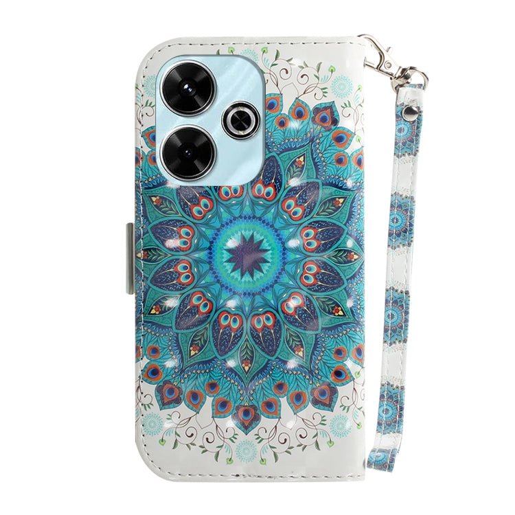 For Xiaomi Redmi 13 4G 3D Colored Flip Leather Phone Case