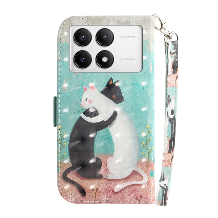 For Xiaomi Redmi K70 Pro / K70 3D Colored Flip Leather Phone Case