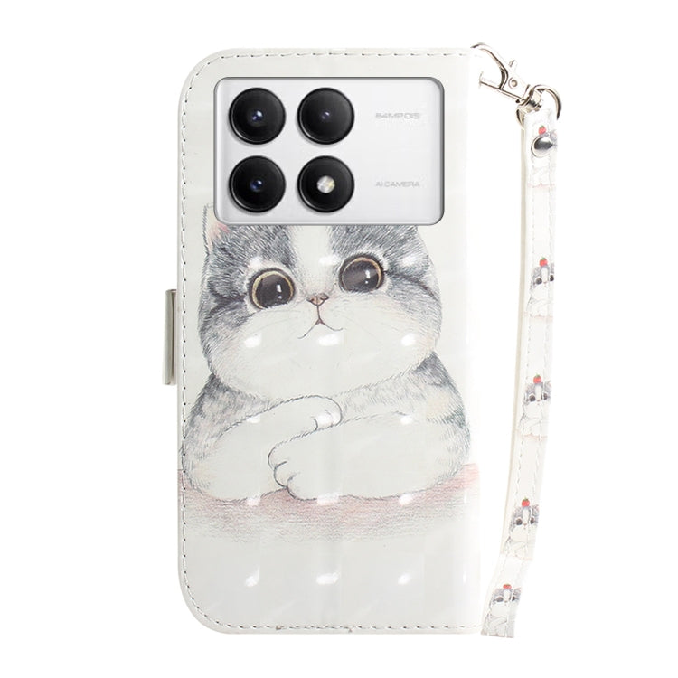 For Xiaomi Redmi K70 Pro / K70 3D Colored Flip Leather Phone Case